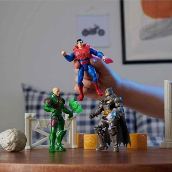 DC Comics, Wayne Tower Mayhem Playset | 4-inch Batman, Superman and Lex Luthor - Picture 2 of 3